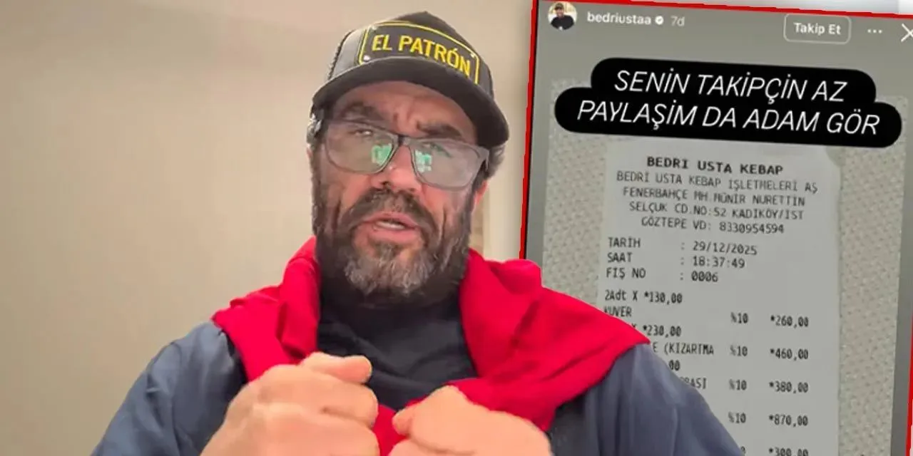 Kadıköy’de 4 Bin TL’lik Adisyon Krizi: Bedri Usta Tepkiler Sonrası Özür Diledi