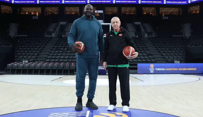 Erdoğan ile Shaquille O'Neal buluştu