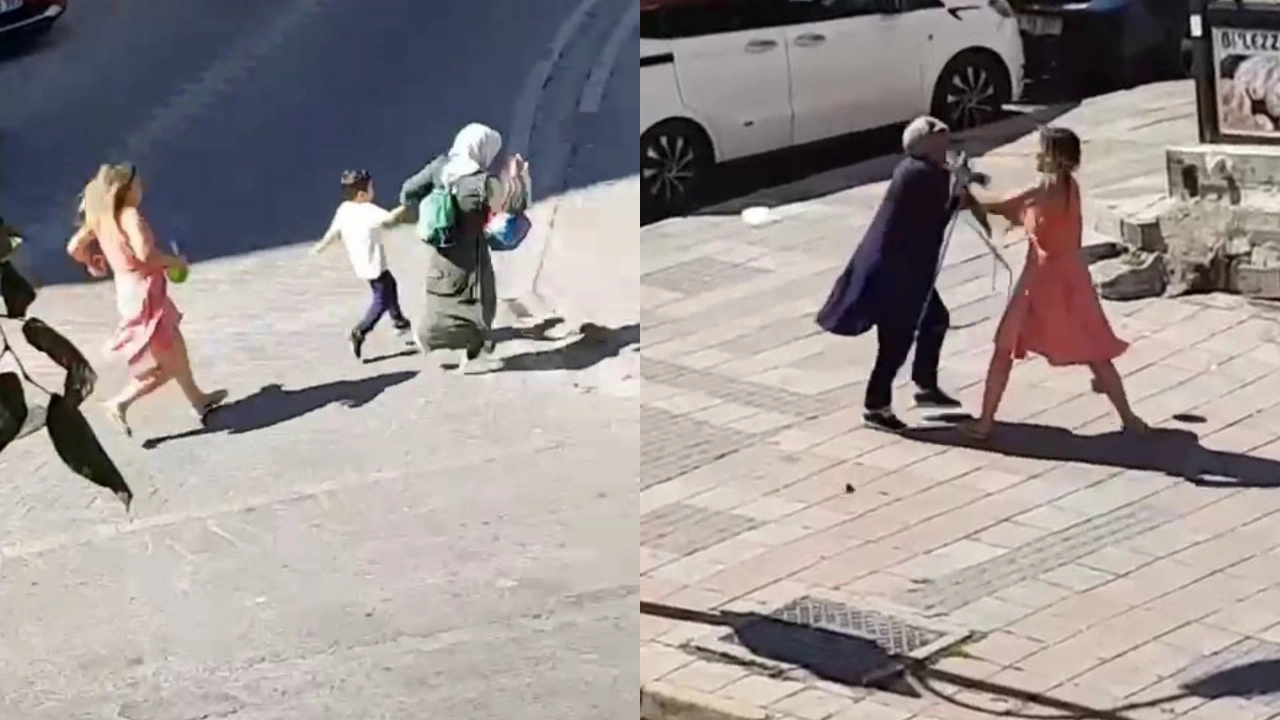 Esenyurt'ta bir kadın yoldan geçen kapalı kadınlara saldırdı